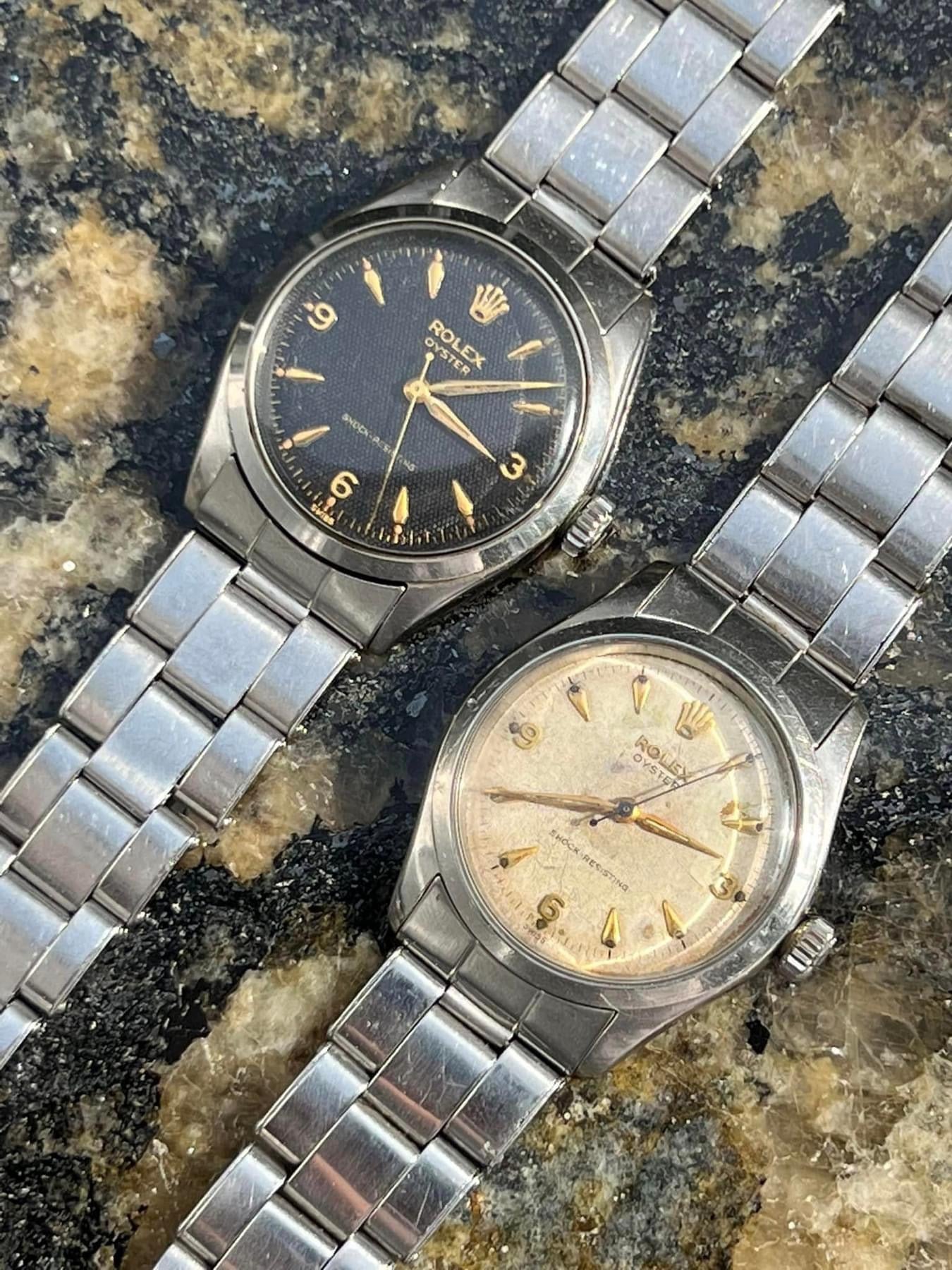 Rolex 369 Gold Indexed Arabic Font Dial Pair