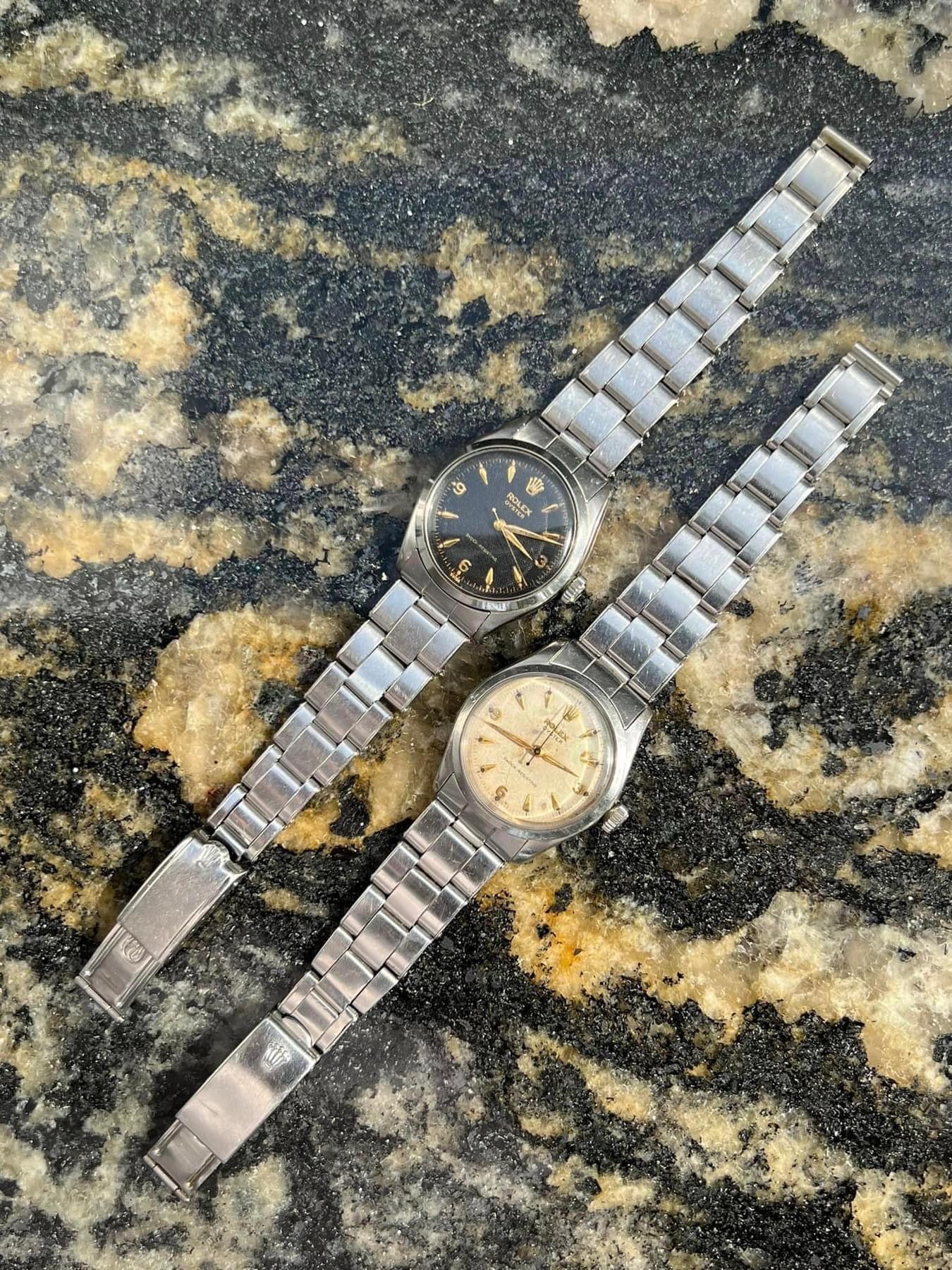 Rolex 369 Gold Indexed Arabic Font Dial Pair