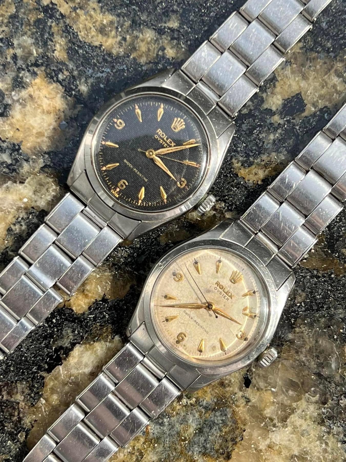 Rolex 369 Gold Indexed Arabic Font Dial Pair