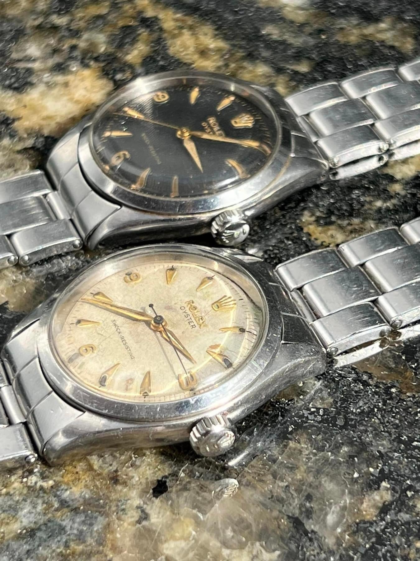 Rolex 369 Gold Indexed Arabic Font Dial Pair