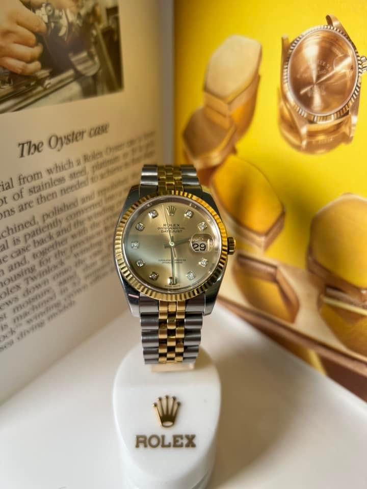 Rolex Datejust Ref. 116233 Super Jubilee Two Tone with Genuine Diamond Dial