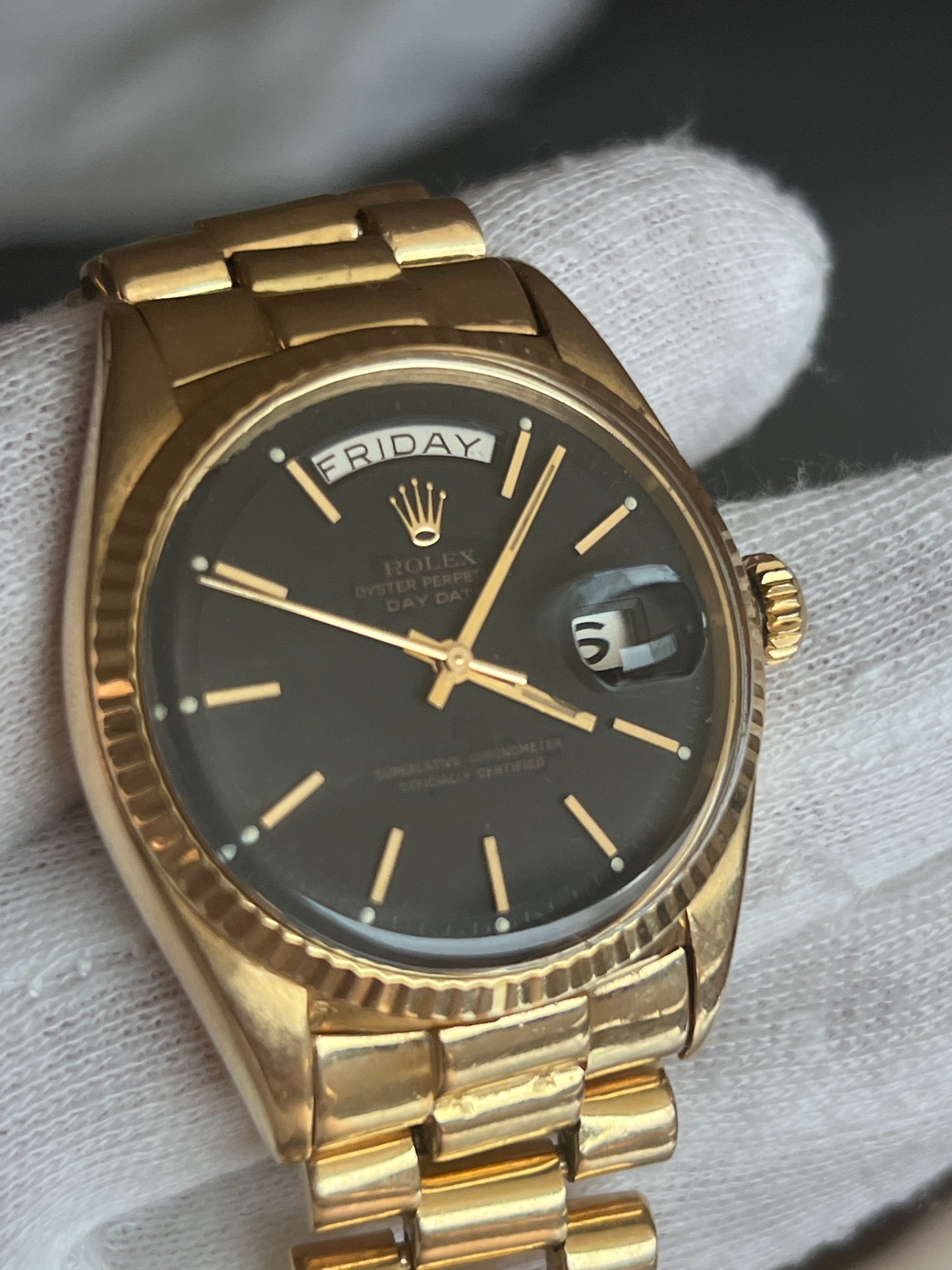 1960’s Rolex Presidential Day Date Ref. 1803 18k Solid Gold