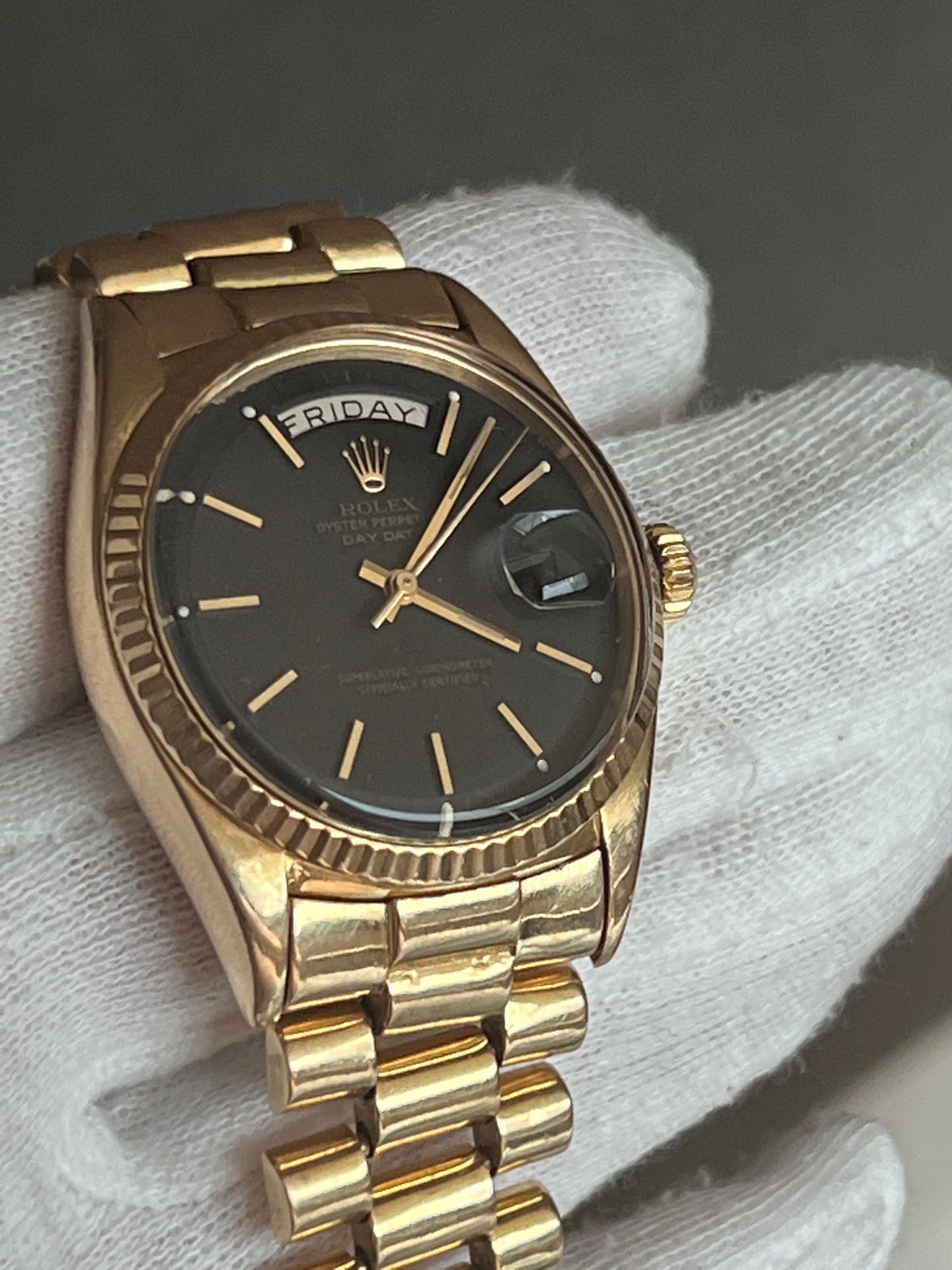 1960’s Rolex Presidential Day Date Ref. 1803 18k Solid Gold