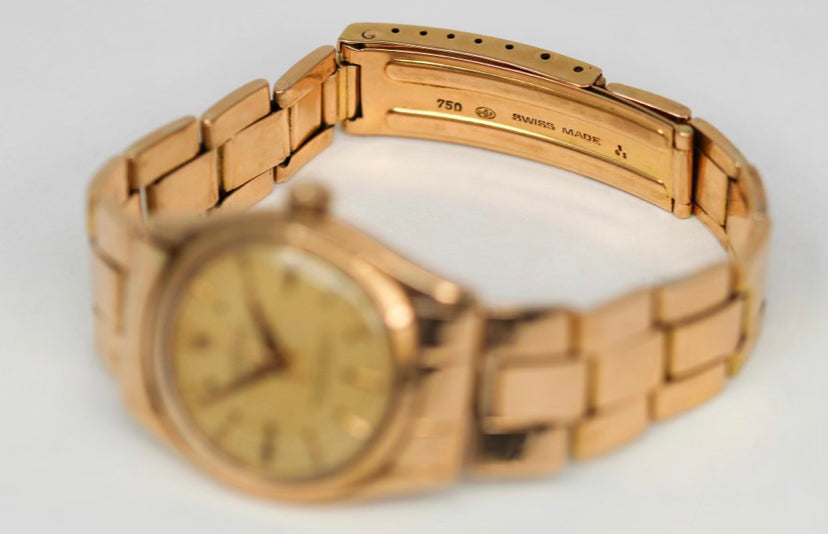 Vintage 18k Gold Rolex Oyster Perpetual Ref. 6549