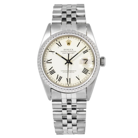 Rolex Datejust 1603 White Buckley Dial
